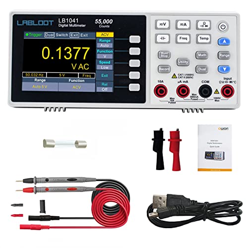 Labloot LB1041 USB Digitales Multimeter, 3,7 Zoll LCD-Bildschirm, 55000 Counts True RMS Temperatur Mini Desktop Meter Labloot LB1041 USB Digitales Multimeter, 3,7 Zoll LCD-Bildschirm, 55000 Counts True RMS Temperatur Mini Desktop Meter von labloot