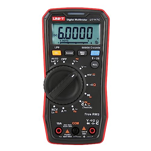UT117C Hochpräzises True RMS-Digitalmultimeter mit AC/DC 600 V Spannungs-, Kapazitäts-, Widerstands- und Frequenzmessung von labloot