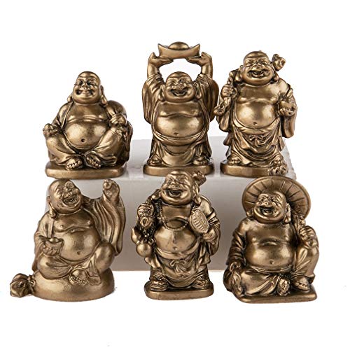 6 Lachende Buddha-Figuren – Glückwünsche und Glück. von lachineuse