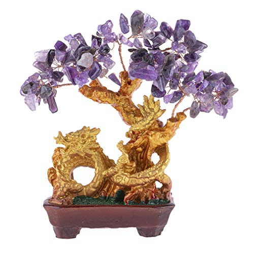 Dragonbaum aus Amethyst – Feng Shui der Harmonie, Reichtum und Schutz – asiatische Dekoration von lachineuse