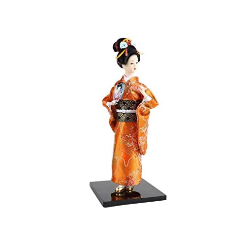 Lachineuse Japanische Puppe, Kimono, Orange von lachineuse