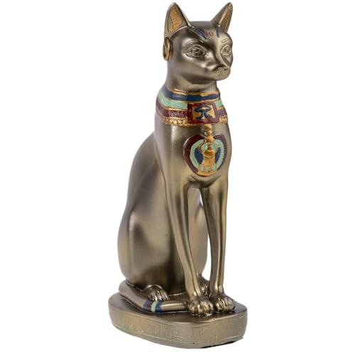 lachineuse - Ägyptische Katze Bastet 30 cm – große Statue Katze – Göttin Ägyptens – Figur Ägyptische Dekoration – Figur ägyptischer Gegenstand – Ägyptische Büste – originelle Geschenkidee Deko von lachineuse