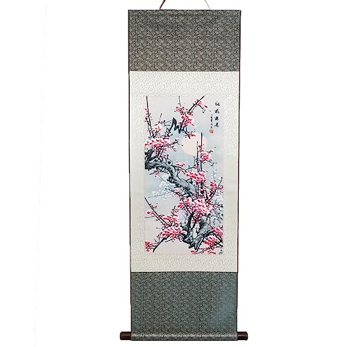 lachineuse – Pflaumenblüten-Kakemono – Wandteppich – Japanische Dekoration zum Aufhängen – 120 x 38 cm – Symbol der Hoffnung – Japanisches Druckgemälde – Farbe Grau – Asiatische Geschenkidee lachineuse – Pflaumenblüten-Kakemono – Wandteppich – Japanische Dekoration zum Aufhängen – 120 x 38 cm – Symbol der Hoffnung – Japanisches Druckgemälde – Farbe Grau – Asiatische Geschenkidee von lachineuse