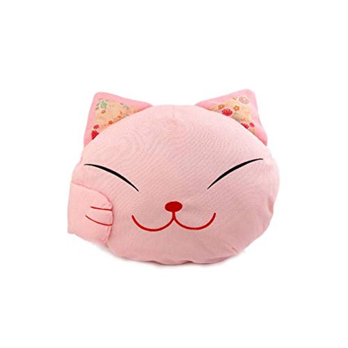 lachineuse Kissen Design japanische Katze – Farbe Rosa – Maneki Neko von lachineuse