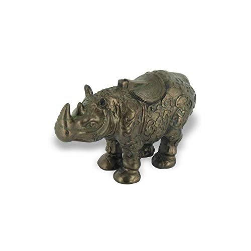 lachineuse Kleiner Rhinoceros, Schwarz / bronzefarben von lachineuse