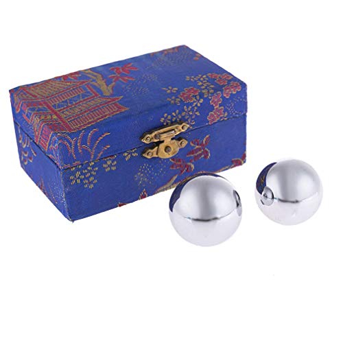 lachineuse - Qi Gong aus Metall Kugeln Set - Chinesische Anti-Stress-Kugeln ⌀ 35 mm - Gesundheitskugeln aus Stahl - Geschenkbox für Zen-Entspannung - Asiatisches Objekt - Farbe Grau lachineuse - Qi Gong aus Metall Kugeln Set - Chinesische Anti-Stress-Kugeln ⌀ 35 mm - Gesundheitskugeln aus Stahl - Geschenkbox für Zen-Entspannung - Asiatisches Objekt - Farbe Grau von lachineuse