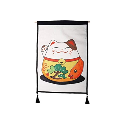 lachineuse – Panel Katze Japan Glücksbringer japanische Dekoration – 65 x 45 cm von lachineuse