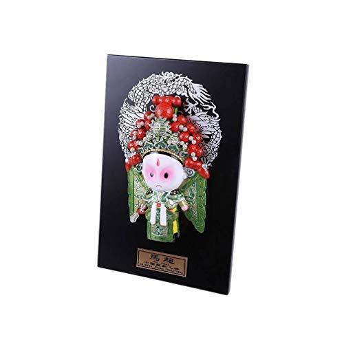 Lachineuse – Chinesische Malerei – Peking-Oper – Das prächtige Modell Ma Chao – Zum Aufhängen – Mehrfarbiges Harzgemälde – 20 x 13 cm – Chinesische Dekoration – Chinesische Geschenkidee von lachineuse