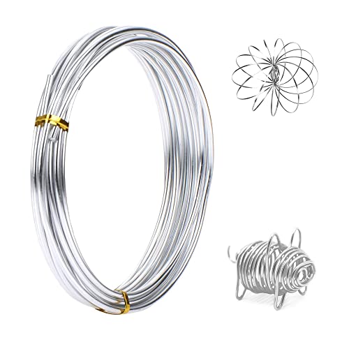 Basteldraht 1mm x 20m, Draht zum Basteln Schmuckdraht Aluminiumdraht Bindedraht Modellierdraht Draht Rostfrei Aluminiumdraht, Silberdraht, Schmuckdraht für Schmuckherstellung Bastelarbeiten Basteldraht 1mm x 20m, Draht zum Basteln Schmuckdraht Aluminiumdraht Bindedraht Modellierdraht Draht Rostfrei Aluminiumdraht, Silberdraht, Schmuckdraht für Schmuckherstellung Bastelarbeiten von laeeyin