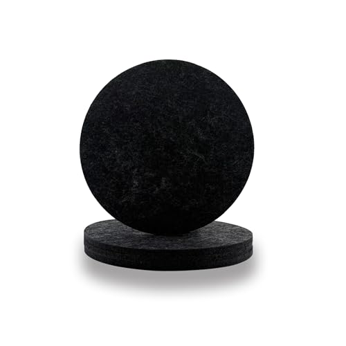 4 Stück Groß Filzuntersetzer Filzunterlage für Töpfe, Gläser, Vasen und Schüsseln Tischschoner Tischuntersetzer Schutzmatte aus Robustem Filz (20cm) von laeeyin