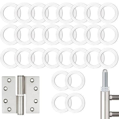 Fitschenringe Zimmertüren Kunststoff 60 Stück 1mm & 2mm Unterlegscheiben Türscharnier 10,2 mm X 15 mm Montageringe Ohne Abriebspuren Fitschenringe von laeeyin