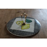 Käse-Tablett Smf Schramberg „Zitrone" - Majolika Große Keramikschale Zitronendekor Gelb Schwarz Handgefertigt Keramik 50Er 60Er Jahre Käse-Tablett Smf Schramberg „Zitrone" - Majolika Große Keramikschale Zitronendekor Gelb Schwarz Handgefertigt Keramik 50Er 60Er Jahre von lafabrikduherisson