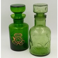 Likörkaraffe in Vintage-Form Grün von lafabrikduherisson