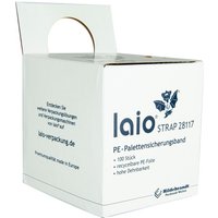 laio® STRAP Palettensicherungsband, BxL 100 x 1.200 mm, 100 Stk/VE von laio®