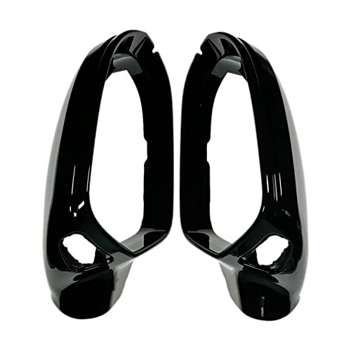 Spiegelabdeckung 2 Stück Seitenspiegelkappen Für Audi Für A6 C7 C7.5 S6 4G 2012 2013 2014 2015 2016 2017 2018 Rückansicht Wing Case SCHWARZ Rückspiegel Abdeckung (Farbe : 1) von laiteaolin
