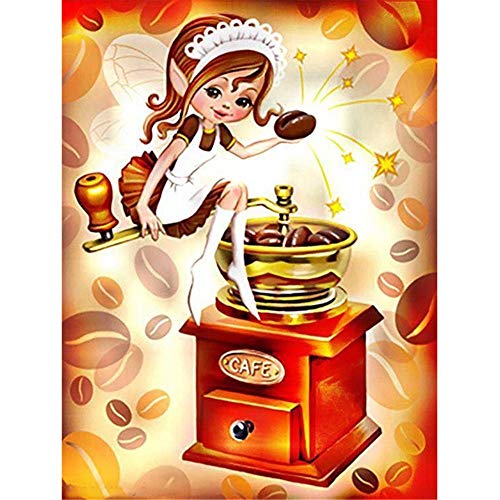 5D DIY Diamant Malerei Set Vollbohrer Diamond Painting Kits Kleiner Koch Bilder Kreuzstich Kristall Strass Stickerei Kinder Erwachsene Diamant Art Handwerk(5) Runder Diamant 30x40cm von laizan
