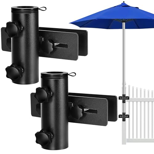 lalafancy Sonnenschirmständer, Sonnenschirmhalter Balkongeländer, Sonnenschirm Halterung Balkon für die Terrasse, Schirmhalterung Balkongeländer für Veranstaltungen im Freien, Camping von lalafancy