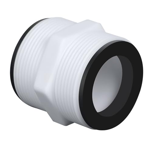 LALAGO 1 Stück 38mm 2-Wege Poolanschlussset, Poolschlauch Schlauchadapter mit 2 Schwarz Dichtung, ABS Pool Schlauchverbinder, Gartenschlauchverlängerung Poolzubehör Kompatibil mit Intex und Coleman von lalago