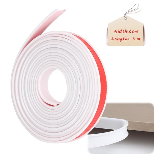 LALAGO U-Form Selbstklebend Möbelkantenband, Kantenumleimer selbstklebend, Möbelkantenband, Flexible TPE Faltbarer Kantenschutz, U-Förmig TPE Kantenband für Wand Ecken Kommoden Möbel (Weiß, 2cmx6m) LALAGO U-Form Selbstklebend Möbelkantenband, Kantenumleimer selbstklebend, Möbelkantenband, Flexible TPE Faltbarer Kantenschutz, U-Förmig TPE Kantenband für Wand Ecken Kommoden Möbel (Weiß, 2cmx6m) von lalago