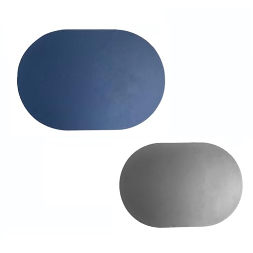 2er Set Tischset Oval Tischsets Abwaschbar Platzset 43.5x30CM, Blau 2er Set Tischset Oval Tischsets Abwaschbar Platzset 43.5x30CM, Blau von lalaleny
