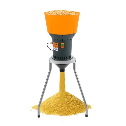 Elektrische Getreidemühle Mühle Kornmühle Getreidemühle Futtermühle mit 5 Schleifsiebe für Getreide Mais Getreide Weizen Futtermittel Mühle Mehl Mühle (Typ B, 1300W 50L) von lalaleny