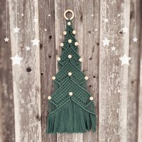 Großer Makramee Tannenbaum Wandbehang Weihnachtsdeko Geschenkidee Boho Deko Großer Makramee Tannenbaum Wandbehang Weihnachtsdeko Geschenkidee Boho Deko von lalovelymakramee