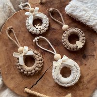 Makramee Christbaumschmuck Tannenbaumschmuck Boho Deko Ornamente von lalovelymakramee
