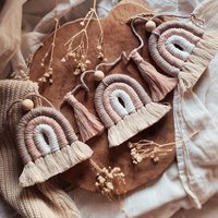 Makramee Regenbogengirlande Boho Dekoration von lalovelymakramee