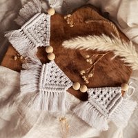 Makramee Wimpelkette Kinderzimmer Van Boho Wanddeko Deko Babyzimmer von lalovelymakramee