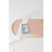 Aufkleber Für Grabkerze Hase Mit Spruch "Wir Denken An Dich" Grabschmuck Friedhof Kind Kindergrab von lalunechildd