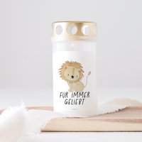 Grabkerze Löwe Mit Spruch "Für Immer Geliebt" Trauerkerze Trauergeschenk Sternenkind Himmelsgeburtstag Grabkerze Löwe Mit Spruch "Für Immer Geliebt" Trauerkerze Trauergeschenk Sternenkind Himmelsgeburtstag von lalunechildd