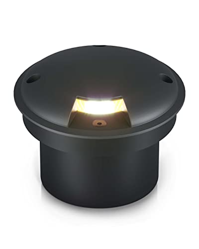 lambado® Bodenstrahler außen - Befahrbar & Wasserfest mit Schutzklasse IP67 - Bodeneinbaustrahler aussen mit indirektem & blendfreiem Lichtaustritt von lambado