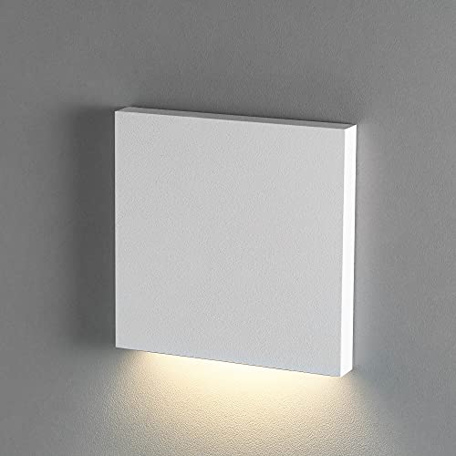 lambado® Premium LED Wandeinbauleuchte für Schalterdose - Treppenbeleuchtung 230V DOWN in weiss für Innen - 1.5W ColorSwitch für Ambiente & Sicherheit im Dunkeln von lambado