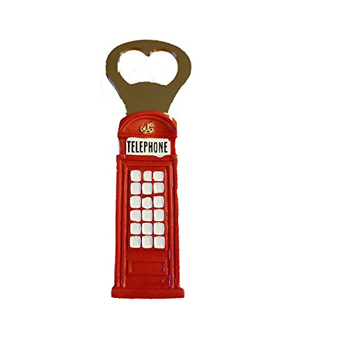 Lambert Souvenirs Londoner Telefonzelle-Design Flaschenöffner aus Kunststoff - Rot - Geschenk, Souvenir, Dekoration von lambert souvenirs