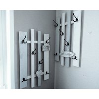 Garderobe Lamemo "Variabel 51" X 91 cm, Grau-Weiss-Schwarz, Echte Handarbeit von lamemo
