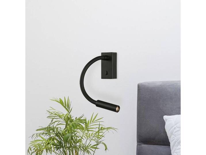 ACB ILUMINACIÓN Wandlampe Cio, schwarz, für Schlafzimmer, Aluminium, Modern, LED Wandleuchte, Wandlampe Innen von lampenwelt.de