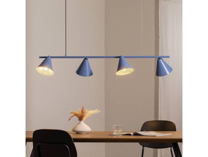 Hängelampe Hängeleuchte Form 4 ALDEX, dimmbar, blau, für Wohn- / Esszimmer, Metall, Modern, Pendelleuchte von lampenwelt.de
