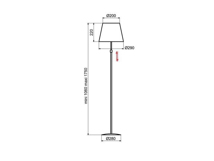 Aluminor Stehlampe Store, schwarz, für Wohn- / Esszimmer, Metall, Modern, Stehlampe Aluminor Stehlampe Store, schwarz, für Wohn- / Esszimmer, Metall, Modern, Stehlampe von lampenwelt.de