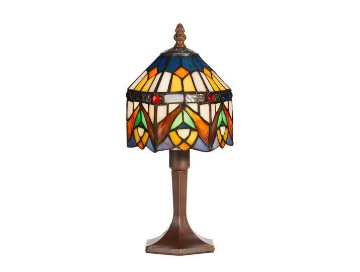 Artistar Tiffany Tischlampe JAMILIA, Multicolour, für Wohn- / Esszimmer, Glas, Tiffany, Tischlampe von lampenwelt.de