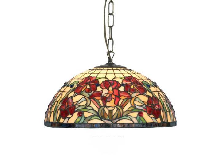 Artistar Tiffany Hängelampe ELINE, dimmbar, Multicolour, für Wohn- / Esszimmer, Glas, Tiffany, Pendelleuchte Artistar Tiffany Hängelampe ELINE, dimmbar, Multicolour, für Wohn- / Esszimmer, Glas, Tiffany, Pendelleuchte von lampenwelt.de