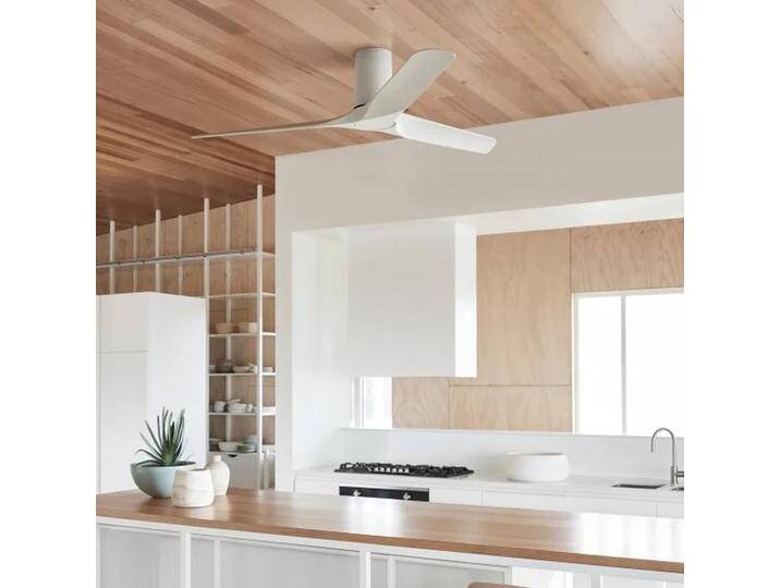 Beacon Lighting Beacon Deckenventilator Londo weiß DC-Motor Ø 132 cm leise für Wohn & Esszimmer - Modern - Kunststoff von lampenwelt.de