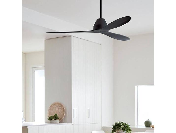 Beacon Lighting Deckenventilator Whitehaven, schwarz, leise, Ø 142 cm Whitehaven, schwarz, für Wohn- / Esszimmer, Kunststoff, Modern von lampenwelt.de