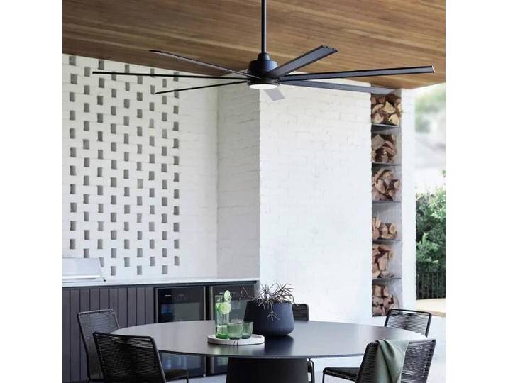 Beacon Lighting Beacon Deckenventilator mit Licht Atlanta schwarz DC leise für Wohn & Esszimmer - Modern - Aluminium von lampenwelt.de