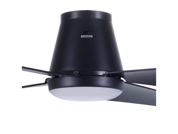 Beacon Lighting LED-Deckenventilator Aria CTC, schwarz, 122 cm, leise CTC, schwarz, für Wohn- / Esszimmer, Kunststoff, Modern von lampenwelt.de