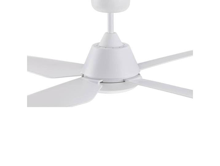 Beacon Lighting LED-Deckenventilator Aria weiß leise 122 cm, weiß / opal, für Wohn- / Esszimmer, Kunststoff, Modern von lampenwelt.de