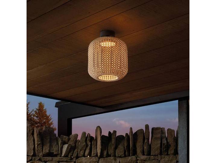 Bover LED Außendeckenleuchte Nans PF, dimmbar, braun / rost, Edelstahl, Design, LED Deckenleuchten von lampenwelt.de