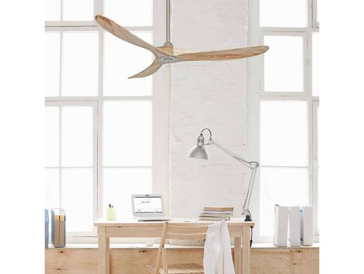 CasaFan Deckenventilator Eco Genuino 152 chrom/Holz hell für Wohn & Esszimmer - Modern von lampenwelt.de