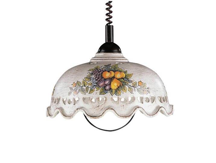 Ceramiche Hängelampe Fruta, dimmbar, braun / rost, für Wohn- / Esszimmer, Keramik, Landhaus / Rustikal, Pendelleuchte von lampenwelt.de