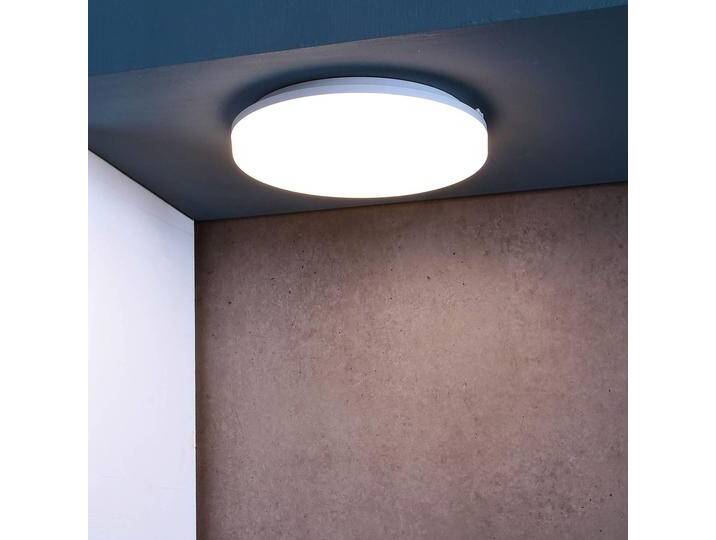 Deko-Light Deckenlampe Altais, weiß / opal, für Badezimmer, Kunststoff, Modern, Deckenlampe von lampenwelt.de