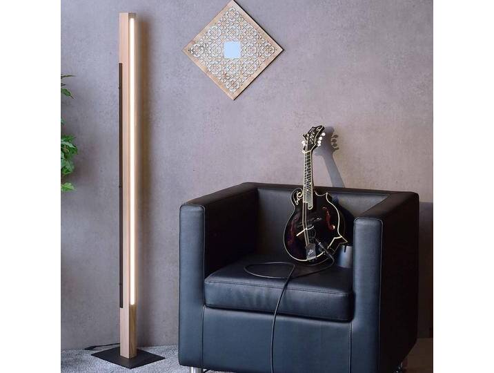 Deko-Light Holz Stehlampe Madera, dimmbar, Holz hell, für Wohn- / Esszimmer, Holz, Modern, Stehlampe von lampenwelt.de